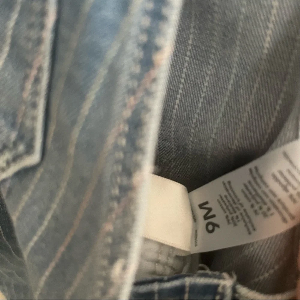 OshKosh 9 months overalls with rainbow threads‎